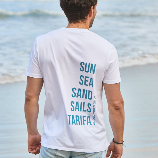 CAMISETA SUN SEA SAND SAILS TARIFA