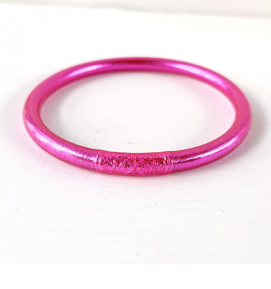 PULSERA PAN DE ORO FUCSIA