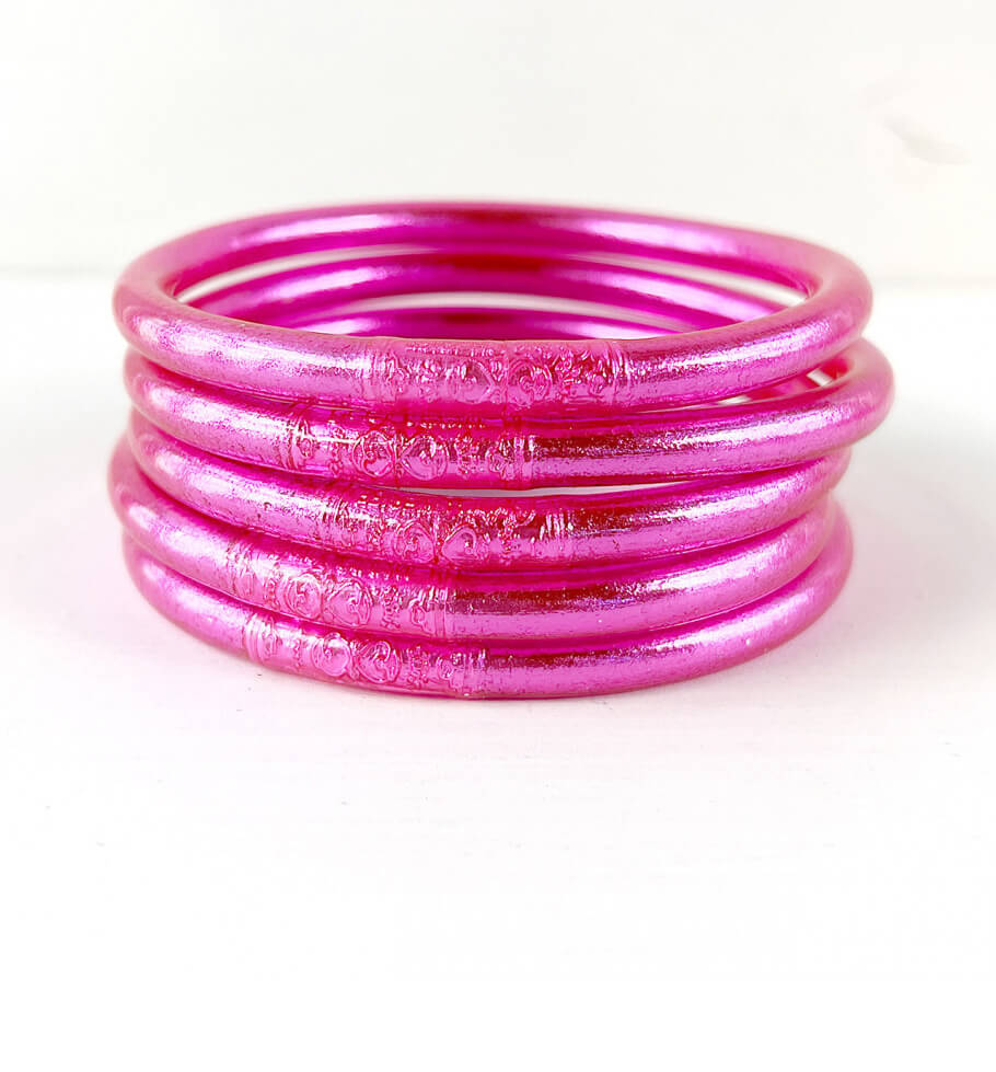 PULSERA PAN DE ORO FUCSIA